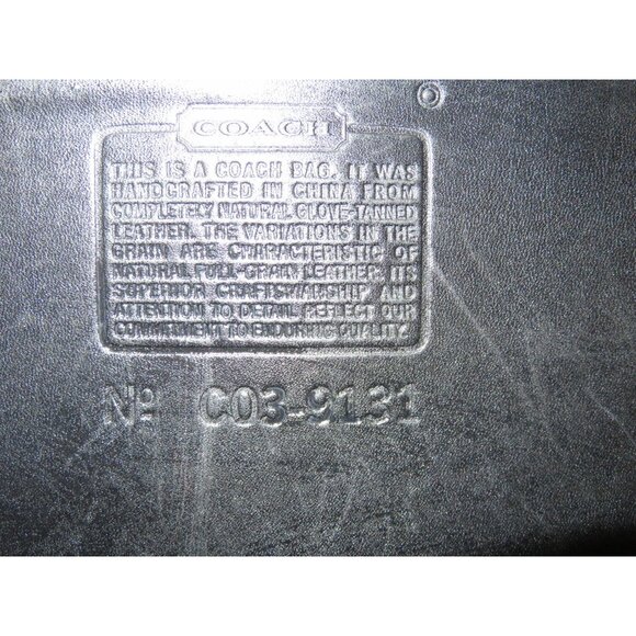 Coach 90's Legacy 9131 Black Saddle Leather Crossbody Hippie Messenger Flap Bag - Picture 5 of 10